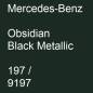 Preview: Mercedes-Benz, Obsidian Black Metallic, 197 / 9197.